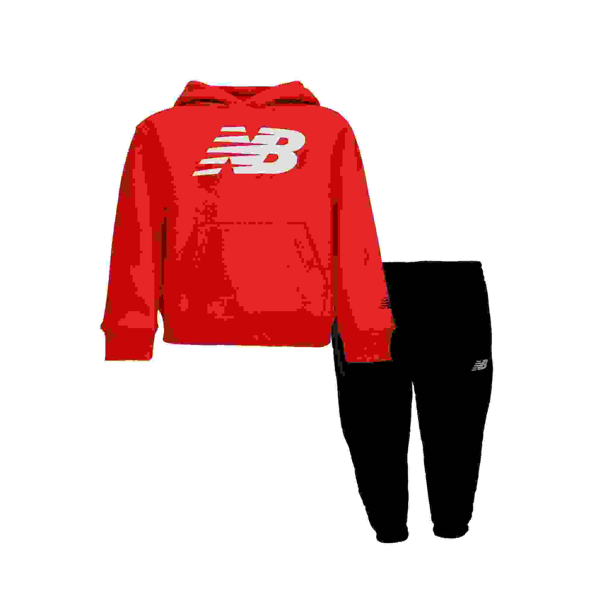 New Balance Hoodie Toddler Boys' Red/Black Set